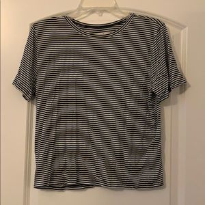 Abercrombie & Fitch Striped Crop Tee NWT